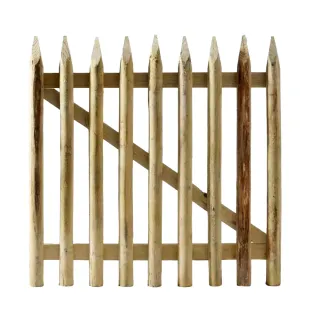 Portillon ganivelle châtaignier 1x1m - Rustique et durable