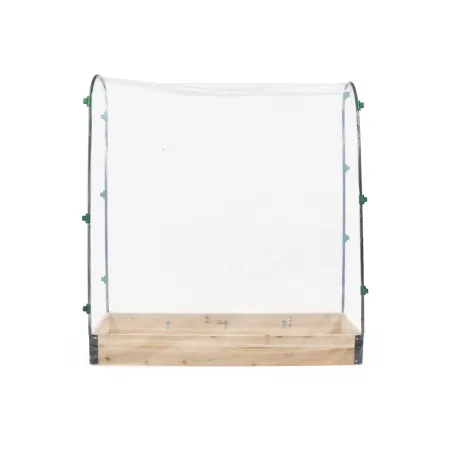 Carré potager tomates en sapin avec housse PVC 115x30x120cm