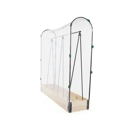 Carré potager tomates en sapin avec housse PVC 115x30x120cm