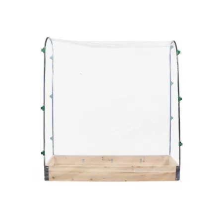 Carré potager tomates en sapin avec housse PVC 115x30x120cm