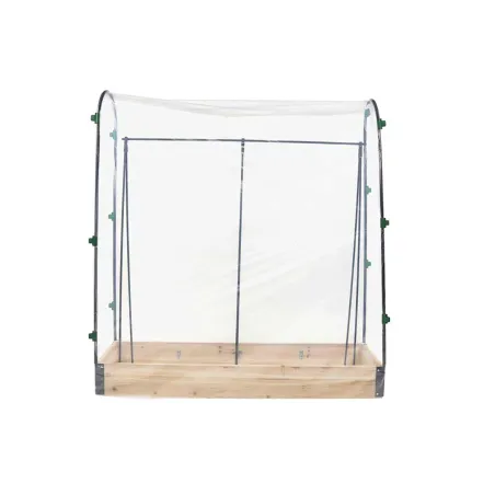 Carré potager tomates en sapin avec housse PVC 115x30x120cm