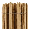 Clôture ganivelle en châtaignier PEFC - 10m x 1m - 6-7cm