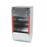 Mangeoire trémie acier galva 25x12x11 cm pour lapins et rongeurs