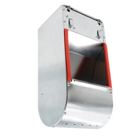 Mangeoire trémie acier galva 25x12x11 cm pour lapins et rongeurs