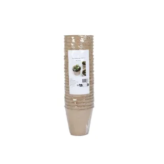 Pots biodégradables Ø8 cm - Lot de 24 pour semis