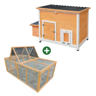 Poulailler Hefa+ 200x115cm - Enclos pour 6 poules