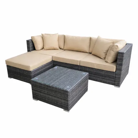 Ensemble Modulo - Salon extérieur modulable avec table basse