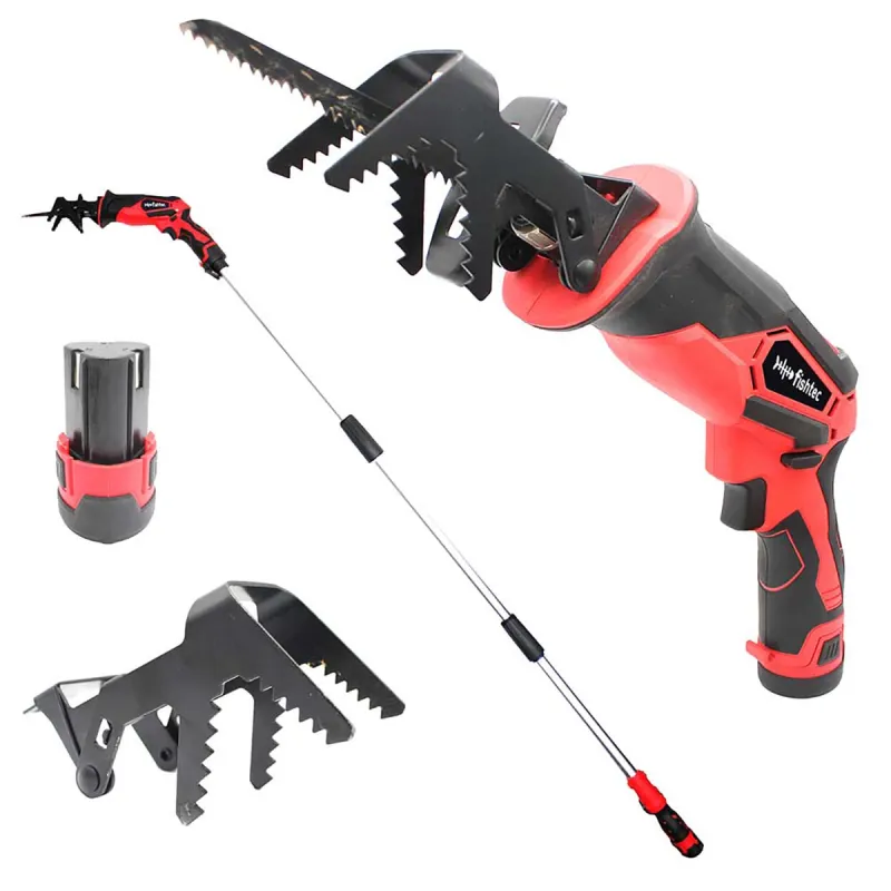 Scie sabre 12V télescopique 170 cm - Lames bois/métal incluses