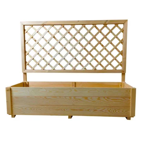 Carré potager en sapin avec treillis 98x34x104 cm - Jardin