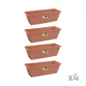 Lot de 4 balconnières Elho® 50x16cm effet terre cuite
