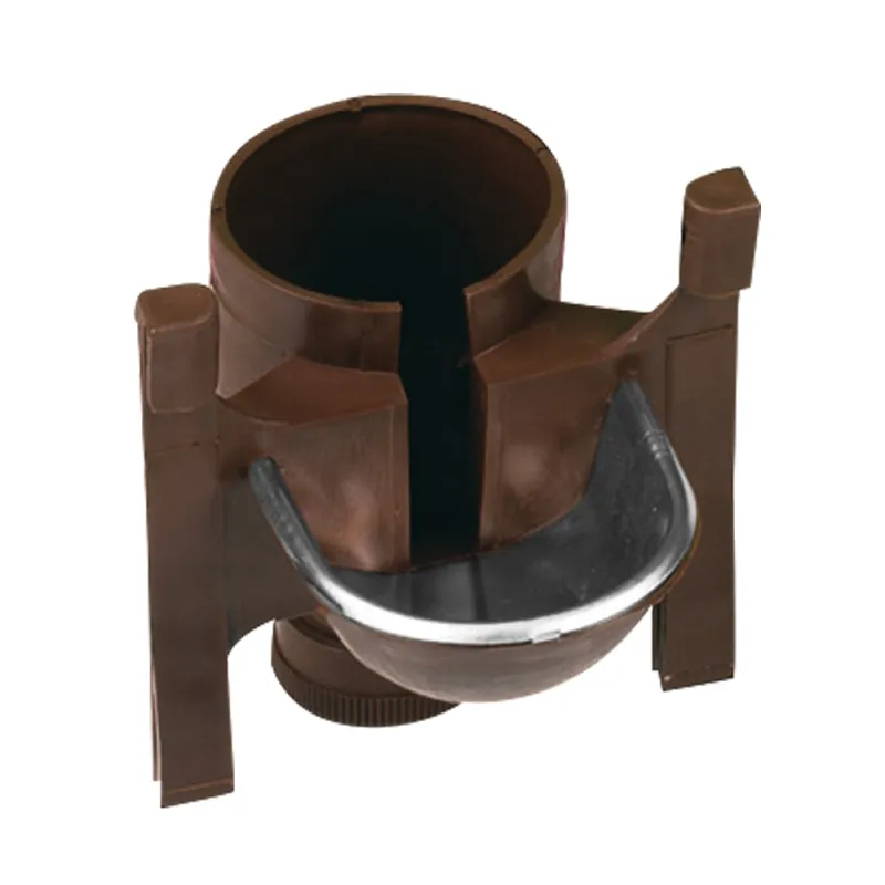 Abreuvoir GAUN coupelle inox porte-bouteille marron 2-3L