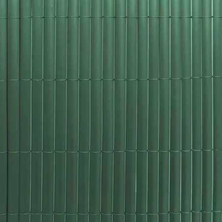 Canisse PVC occultante 1,5x5m vert - Fixations incluses