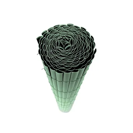 Canisse PVC occultante 1,5x5m vert - Fixations incluses