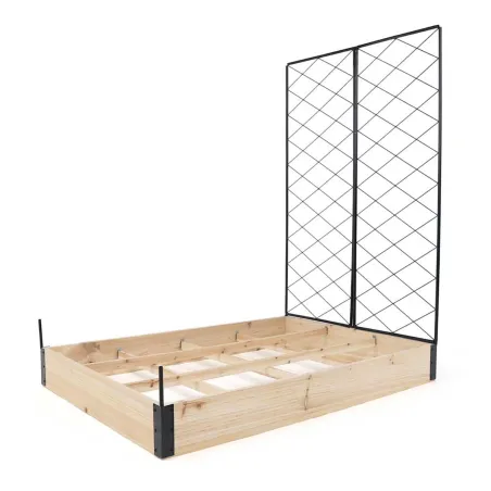 Kit 3 carrés potagers en sapin pour jardin et balcon