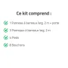 Chenil carré 2x2 m en acier - Kit complet sécurisé
