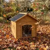 Niche chien en bois chalet taille L 83 x 87 x 101 cm