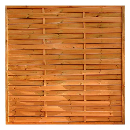 Kit clôture bois 9m - Panneaux 180x3,5 cm en pin traité