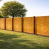 Kit clôture bois 36m - Panneaux 180x3,5 cm pin traité