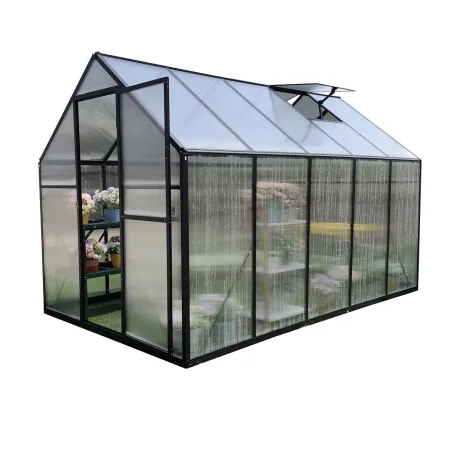 Serre aluminium 5,17m² - 292x177x192cm polycarbonate