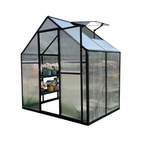 Serre aluminium 2,11 m² - Polycarbonate 4 mm - 119x177x192 cm