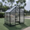 Serre aluminium 2,11 m² - Polycarbonate 4 mm - 119x177x192 cm