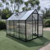 Serre aluminium 6,2 m² - Polycarbonate 350x177x192 cm