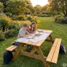 Table pique-nique bois autoclave 160 cm - 6 pers