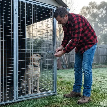 Panneau chenil maille carrée 5x5cm hauteur 184cm
