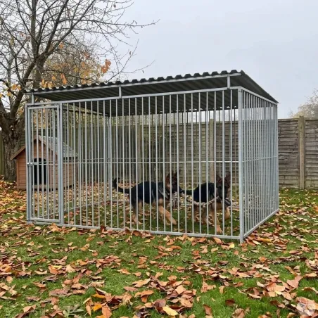 Panneaux de chenil à barreaux acier inoxydable 1,5 m ou 2m Hauteur 184 cm