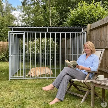 Panneaux de chenil à barreaux acier inoxydable 1,5 m ou 2m Hauteur 184 cm