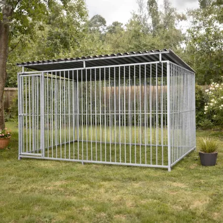 Panneaux de chenil à barreaux acier inoxydable 1,5 m ou 2m Hauteur 184 cm