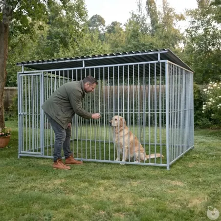 Panneaux de chenil à barreaux acier inoxydable 1,5 m ou 2m Hauteur 184 cm