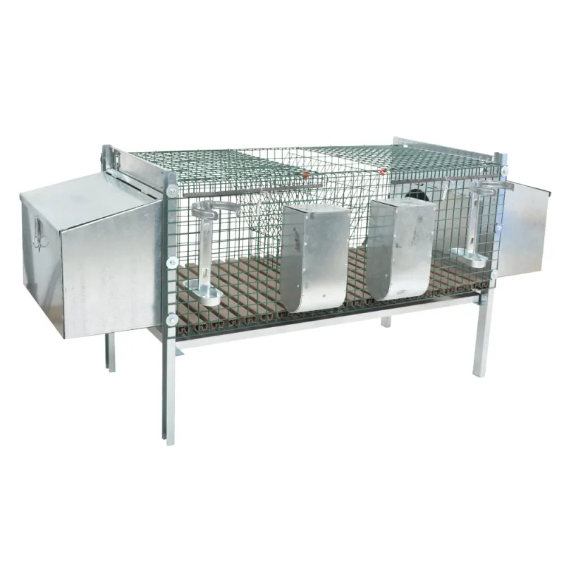 Clapier double maille thermolaqué pour 4 lapins