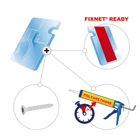 Kit 500 fixations FIXNET pour filets de protection
