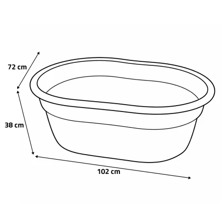 Abreuvoir/bassin 150L UV Kerbl pour chevaux et volailles