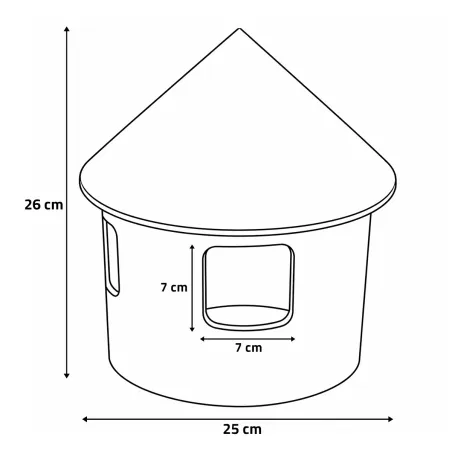 Abreuvoir 2L pour pigeons en plastique anti-perchage