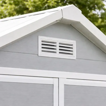 Abri Lys plastique 2 portes - 2,97m² - H 212,5 cm