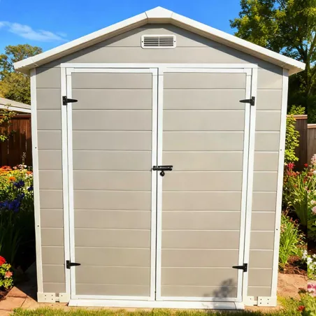 Abri Lys plastique 2 portes - 2,97m² - H 212,5 cm