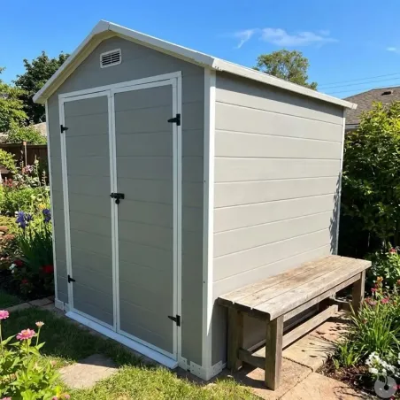 Abri Lys plastique 2 portes - 2,97m² - H 212,5 cm
