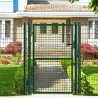 Portillon grillagé vert 1x1,5m maille 50mm sécurisé
