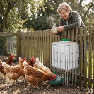 Abreuvoir auto Gaun 20L - Hydratation durable volailles et petits animaux