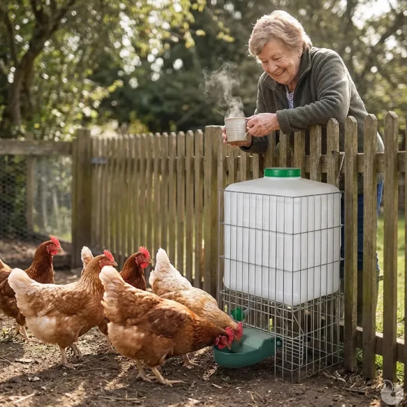 Abreuvoir auto Gaun 20L - Hydratation durable volailles et petits animaux