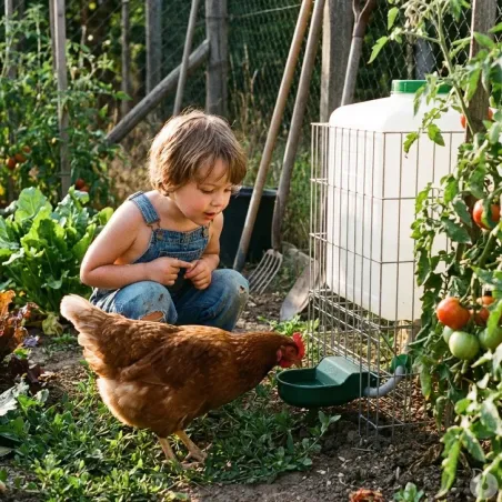 Abreuvoir auto Gaun 20L - Hydratation durable volailles et petits animaux