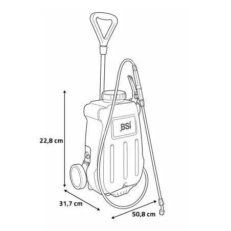 Pulvérisateur 16L à batterie pour élevage et jardin