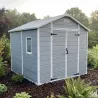 Abri Lys plastique 2 portes - 4,18m² - Hauteur 222 cm