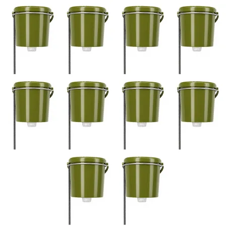 Lot de 10 agrainoirs gibier 10L sur pied 80 cm