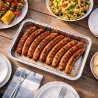 4 plateaux alu pour barbecue - 32x23x4 cm - Lot économique