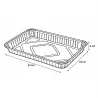 4 plateaux alu pour barbecue - 32x23x4 cm - Lot économique