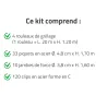 Clôture grillagée 80m x 1,20m - Maille 10x5cm - Fil 2,1mm