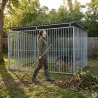Panneaux de chenil à barreaux acier inoxydable 1,5 m ou 2m Hauteur 184 cm